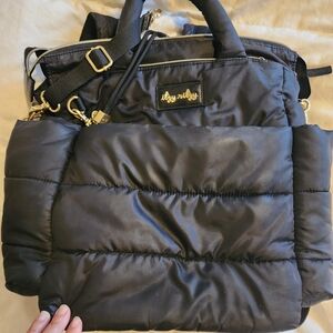 Itzy Ritzy Black and Gold Baby Bag